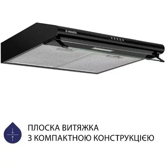 Витяжка Minola HPL 615 BL пласка - фото 2