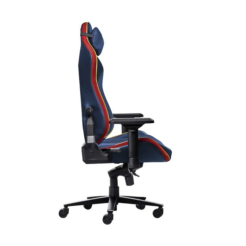 Trust Крісло GXT721SM Ruya Pro Superman edition, ПУ кожа, Foldable Armrests, синій - фото 9