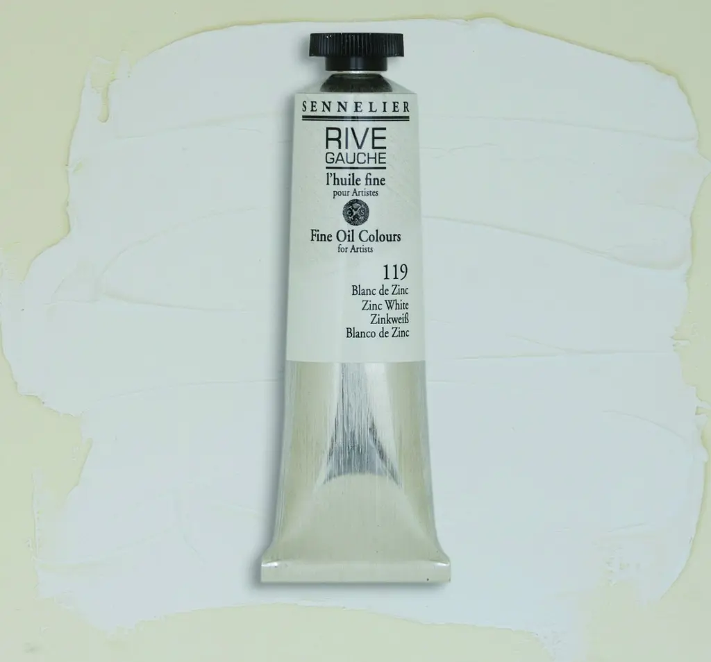 Масляная краска Rive gauche 40 мл, Цинковый белый (Zinc White) - фото 2