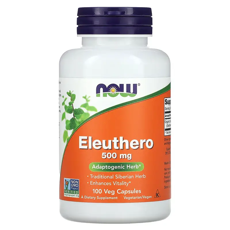 Корінь Елеутерококу (Женьшень Сибірський) Eleuthero 500 мг - 100 капсул