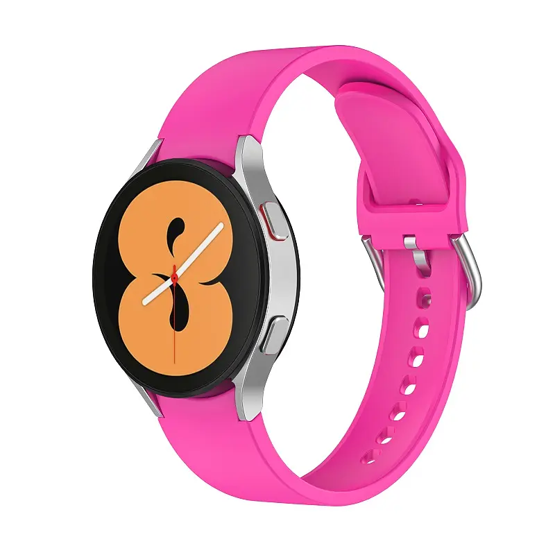 Ремінець для Samsung Galaxy Watch 5 40mm - рожевий ширина кріплення 20мм силікон Watchbands Galaxy OneLine (W41-8WB98821664) - фото 2