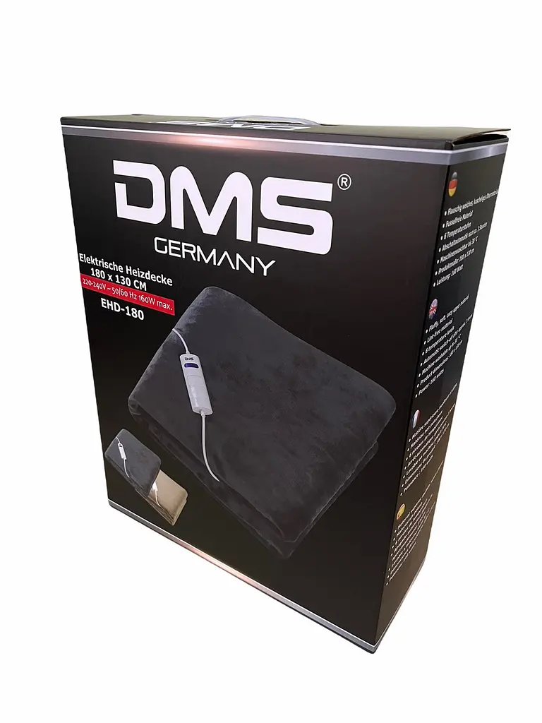 Електрична ковдра DMS EHD-200 з підігрівом XXL, 200x180 см, 160 W, beije - фото 3