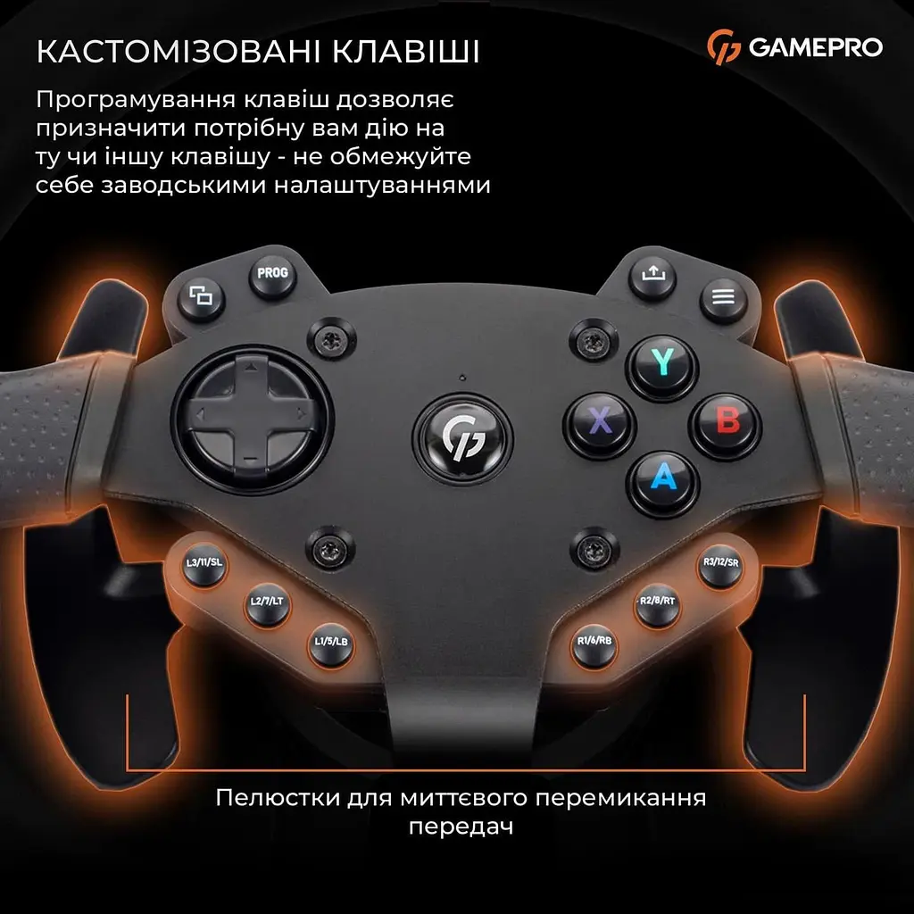 Руль и педали GamePro RW575PM с коробкой передач XBOX/PS4/PS3/PC/SWITCH - фото 10