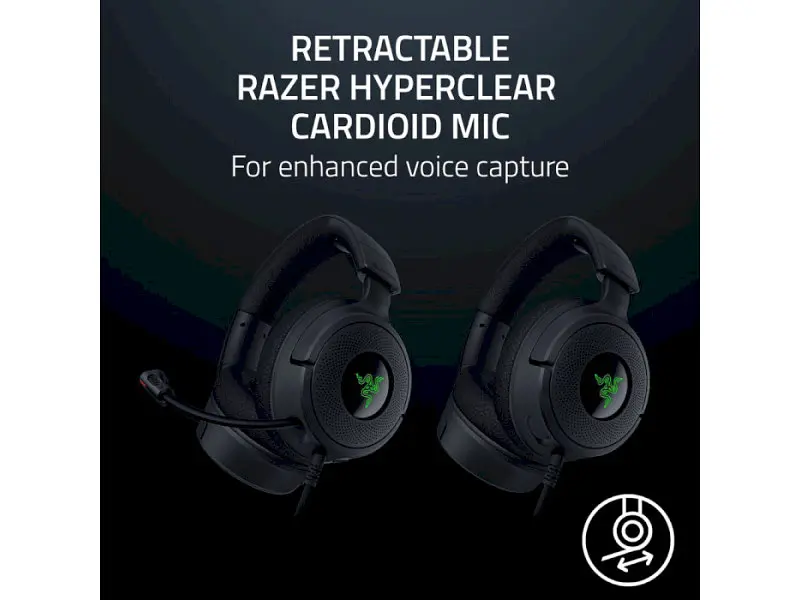 Навушники з мікрофоном Razer Kraken V4 X Black (RZ04-05180100-R3M1) - фото 8