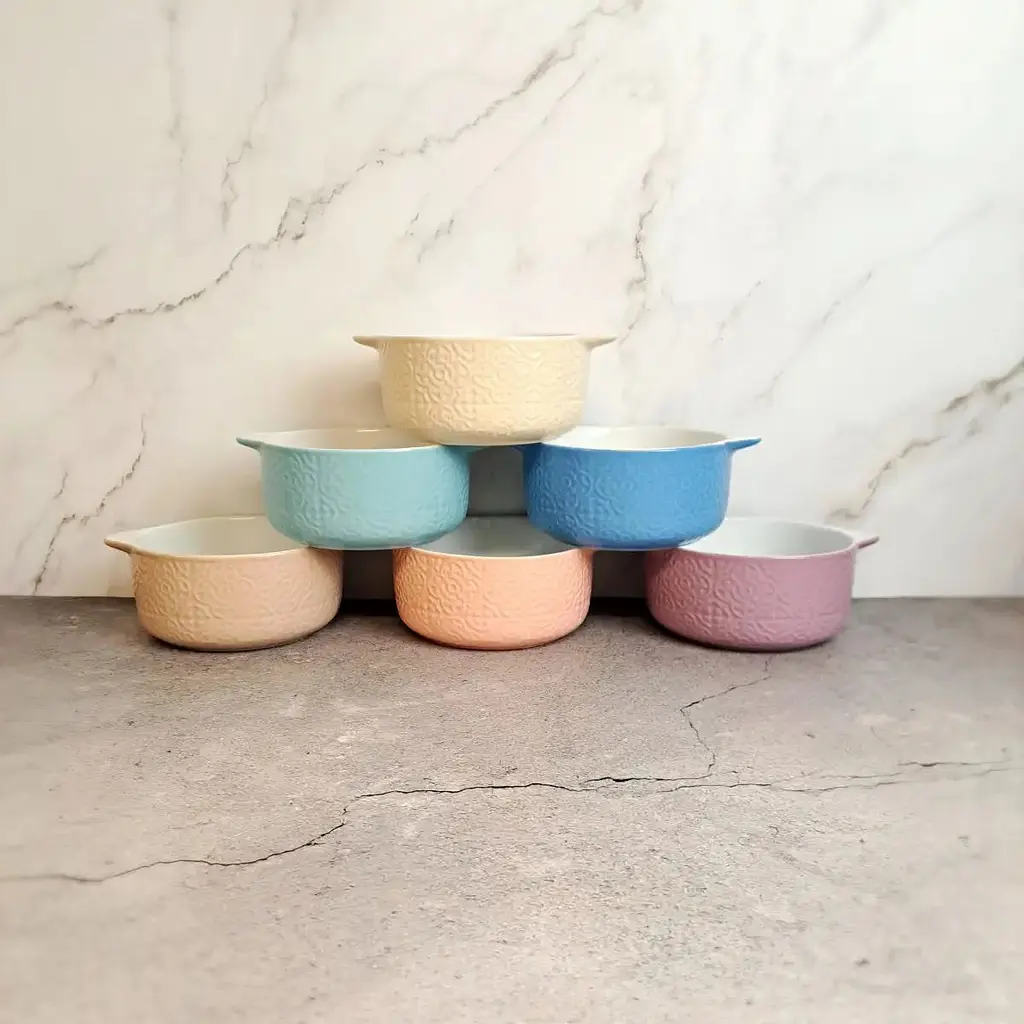 Бульйонниця Vittora Пастельні візерунки з вушками 600 мл в асортименті (128966) - фото 5