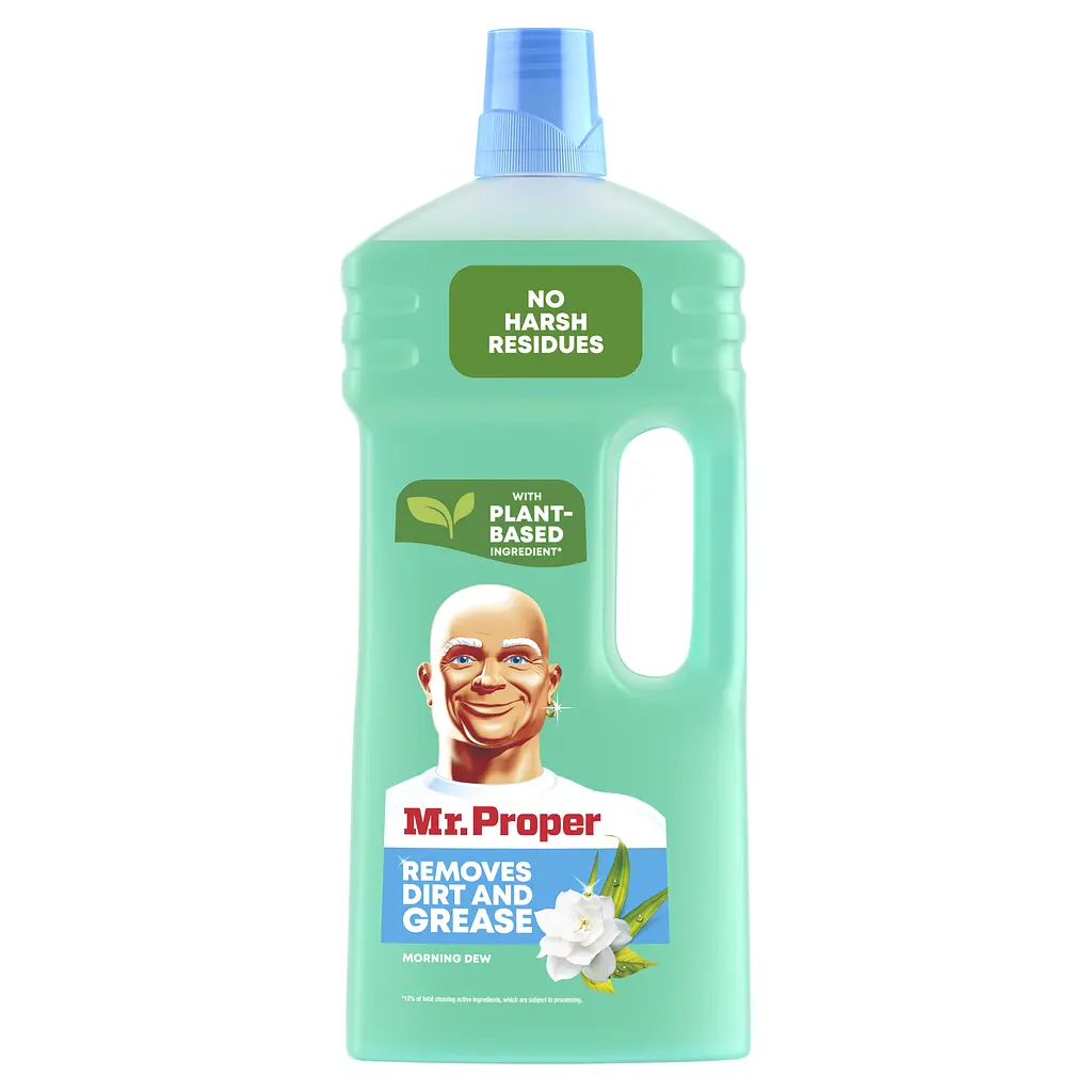 Жидкое моющее средство Mr. Proper для уборки полов и стен Утренняя роса 1.5 л - фото 2