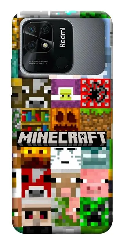 Чохол Demsky Minecraft collage для Xiaomi Redmi 10C