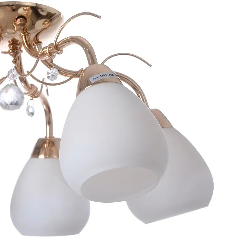 Люстра потолочная Brille классическая E14 40W G (LK-236C/5) - фото 3