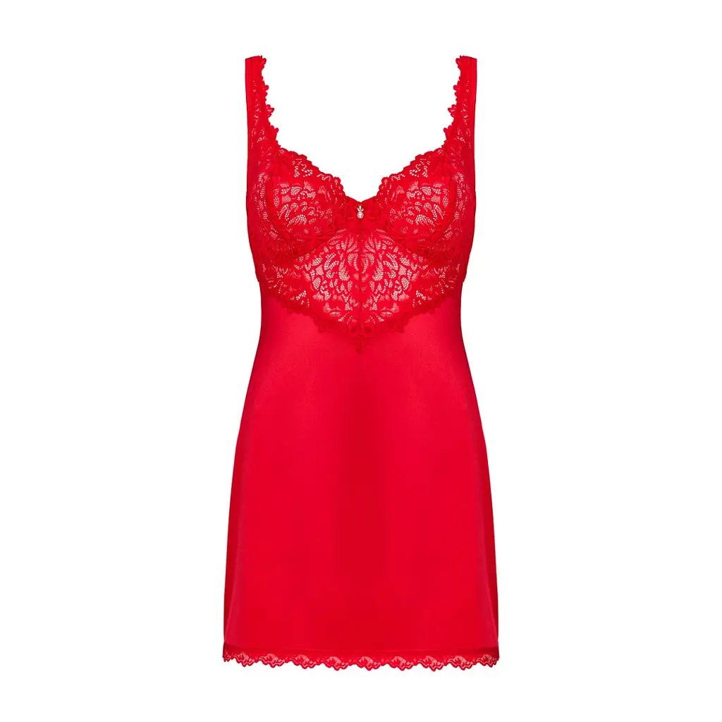 Комплект білизни Obsessive Amor Cherris L/XL червоний - фото 5