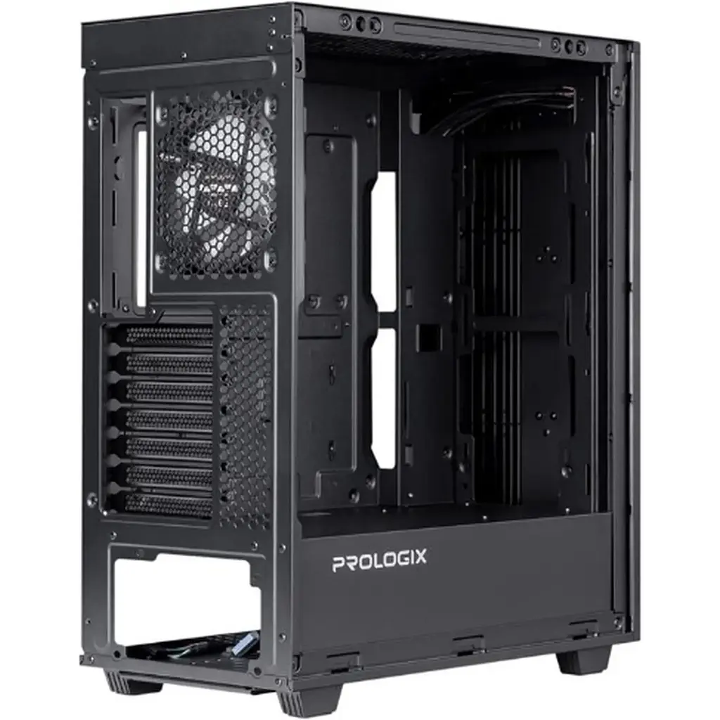 Корпус Prologix E122 Tempered Glass&Mesh Black [146857] - фото 3