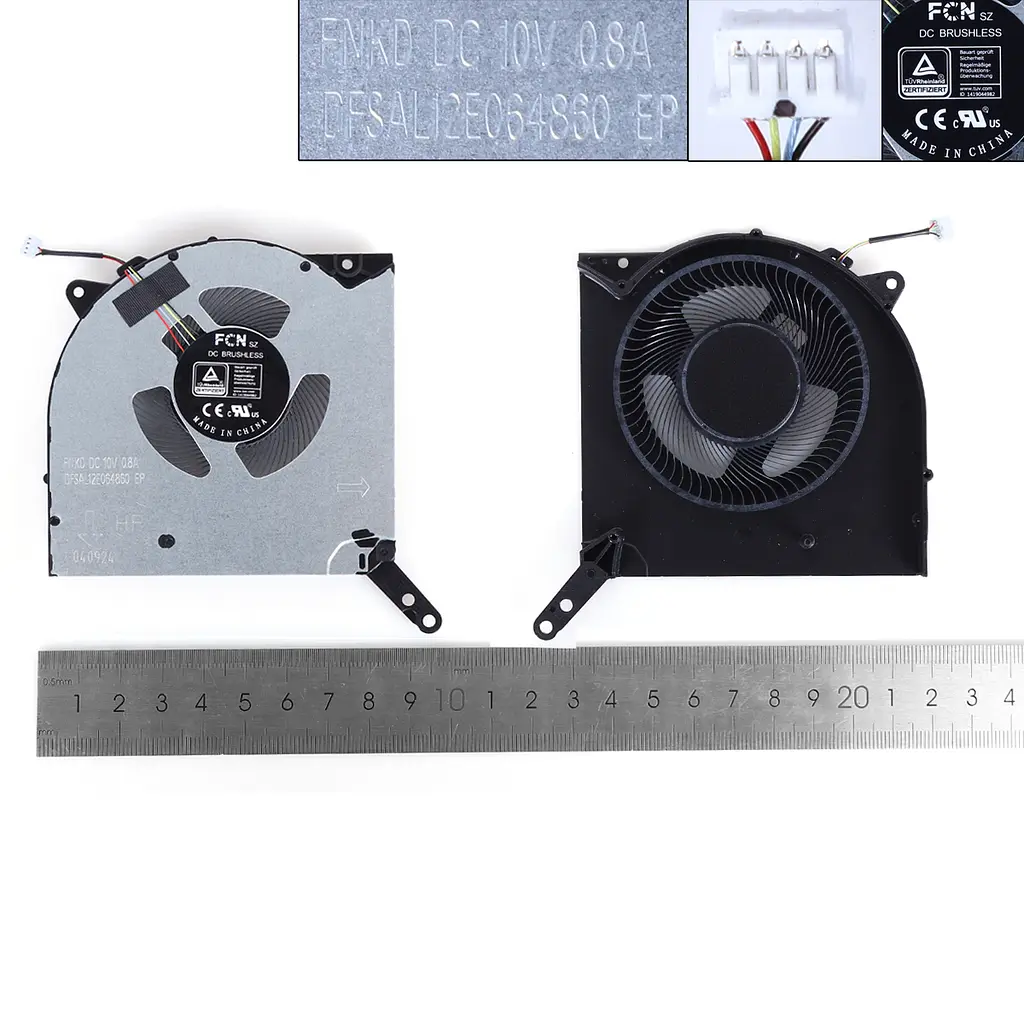 Вентилятор для Legion 5 Pro-16ACH6H Type 82JQ, (10V CPU fan, FCN FNKD DFSAL12E064860) - фото 3