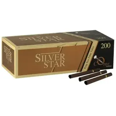 Гильзы для сигарет Silver Star X-Long Carbon&Сopper 24 мм 200 шт. - фото 4