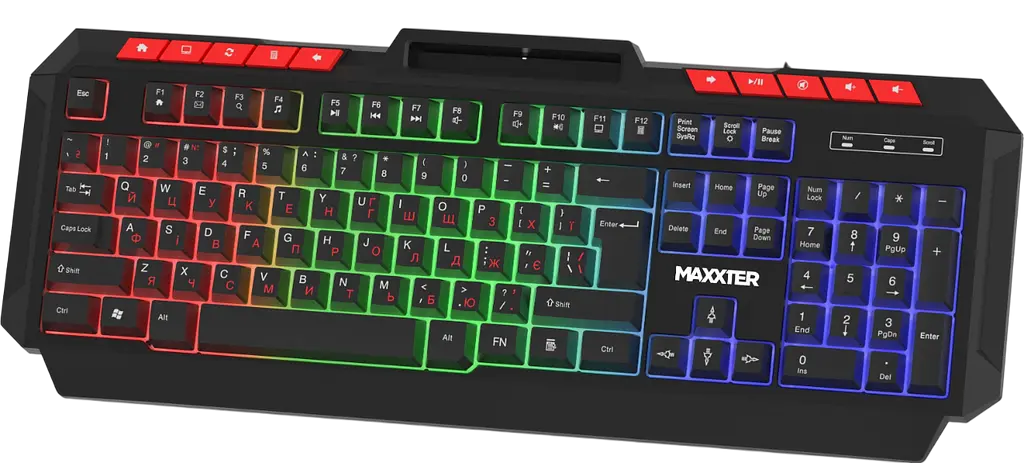 Клавиатура Maxxter KBG-UML-02B-UA RGB Black - фото 3