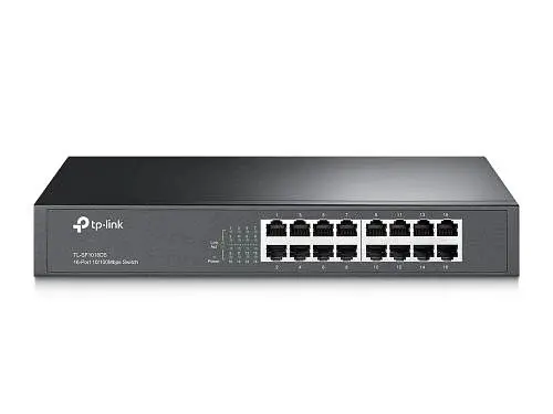 Комутатор TL-SF1016DS 16xFE, некерований, стійковий, TP-Link teh0028248 - фото 2