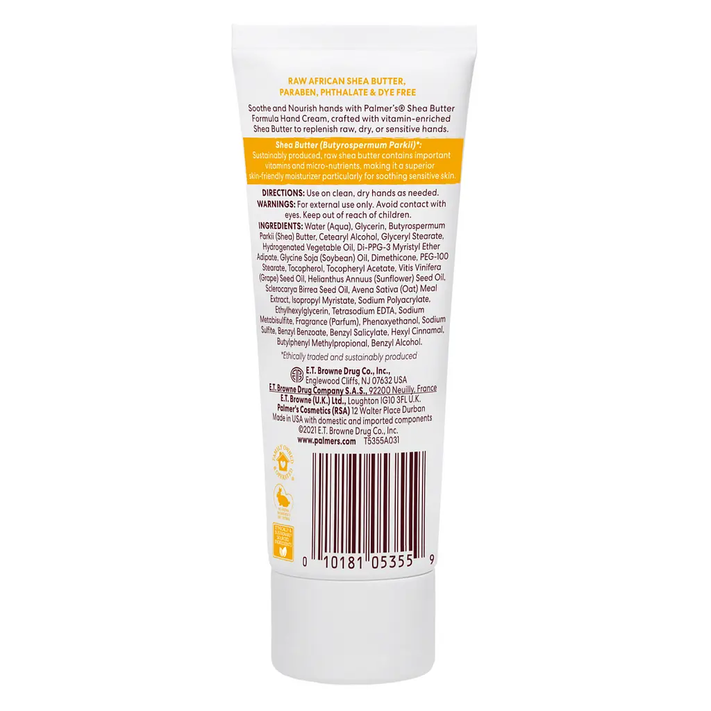 Крем для рук Palmer's Shea Butter Formula с маслом ши и витамином Е 96 г  - фото 12