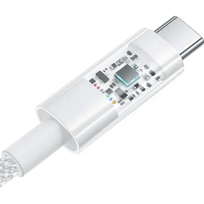 Кабель Baseus Gem Fast-Charging Cable USB to Type-C 100W 1m P10373002211-00 White - фото 4