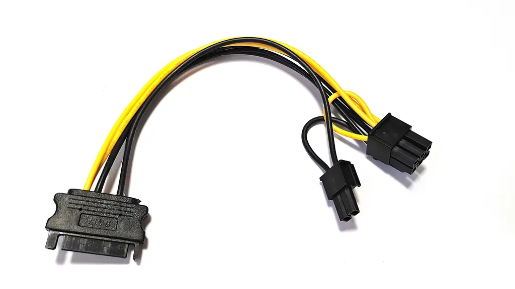 Кабель живлення для відеокарти 6/8-pin to SATA M, 0.2м - фото 3