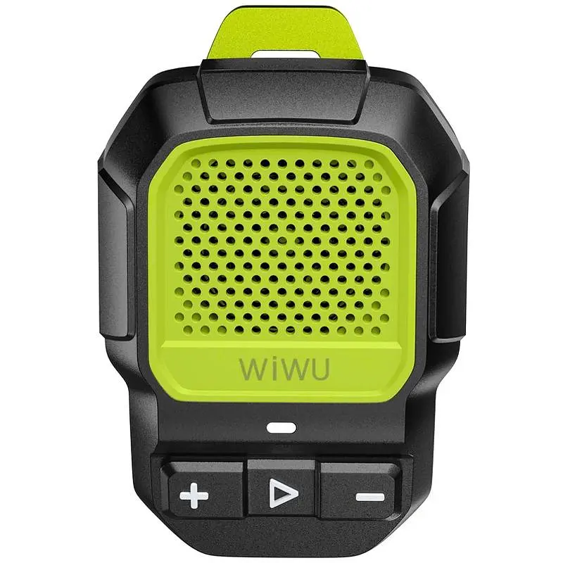 Bluetooth-колонка Wiwu SPK-001 Buddy Fun с магнитным зажимом, зеленая - фото 4