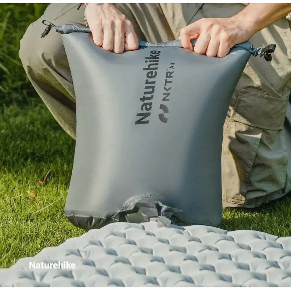 Мішок надувний універсальний для надувних матраців Naturehike, CNK2450PJ013, сірий - фото 5