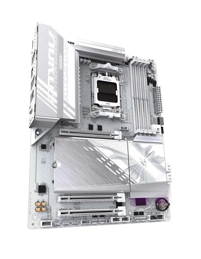 Материнская плата B850 A ELITE WF7 ICE sAM5 B850 4xDDR5 M.2 DP Type-C Wi-Fi BT ATX белый Gigabyte teh0019076 - фото 3