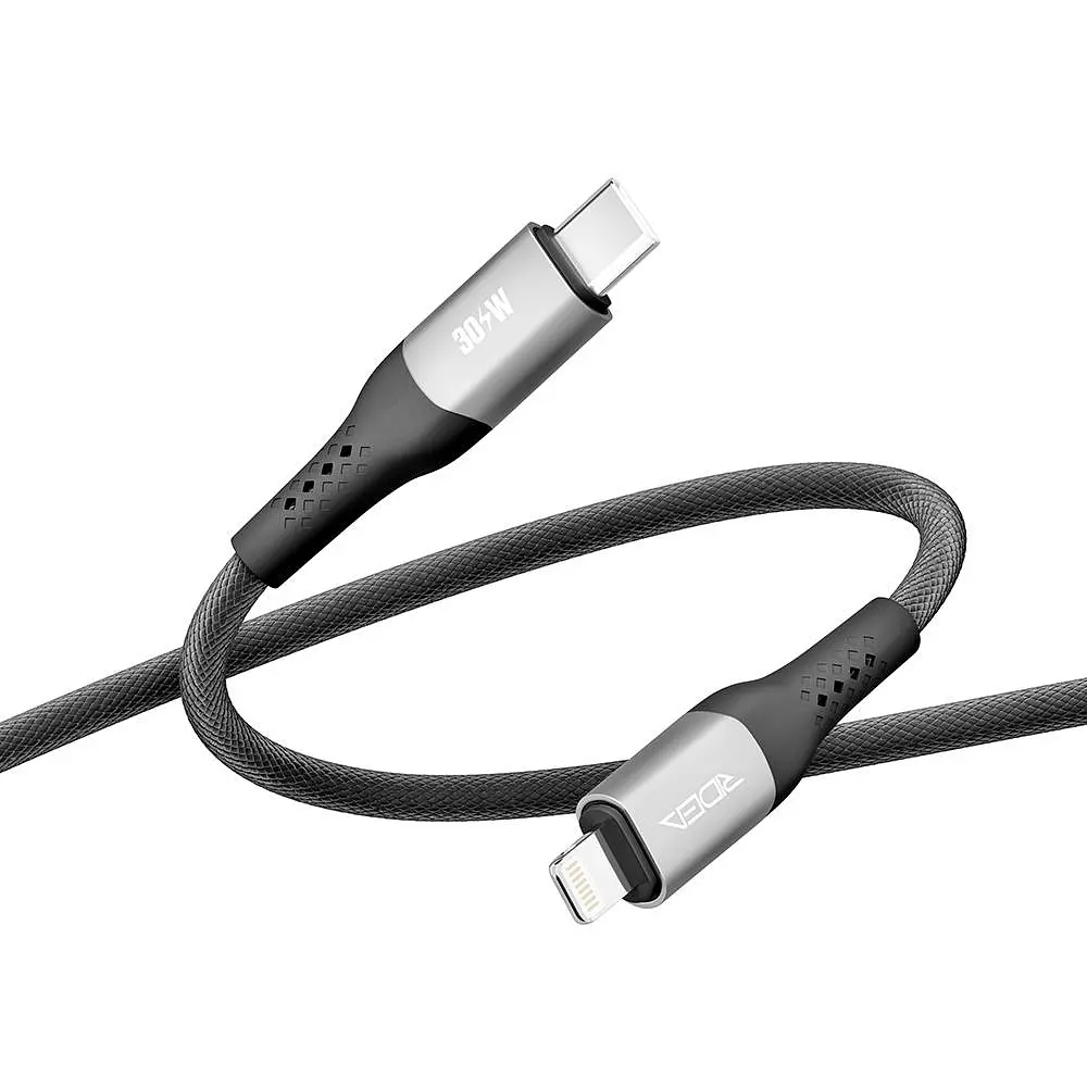 Кабель для зарядки USB Ridea RC-US42 UltraStrong Type-C to Lightning 30W 10V/3A 2 м Черный - фото 4
