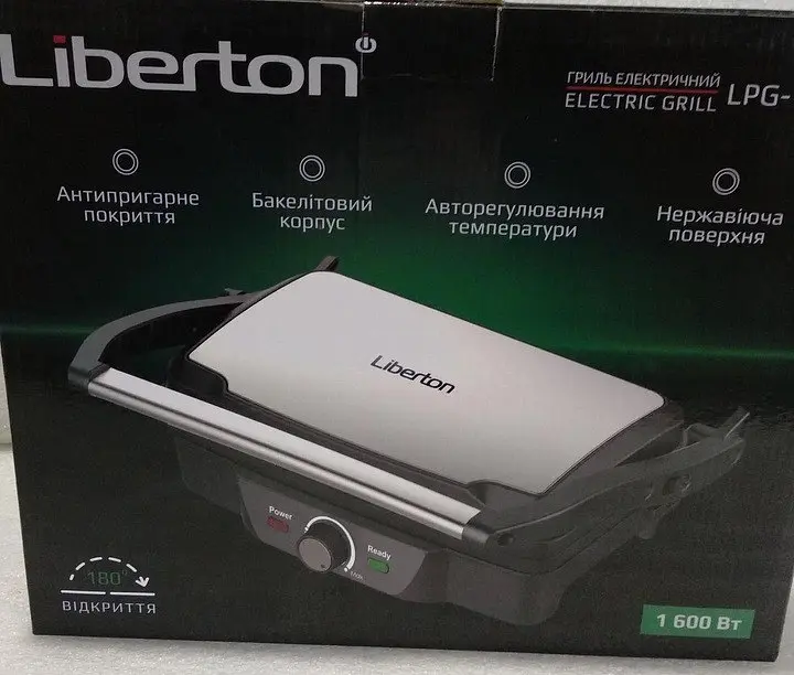 Гриль контактний Liberton LPG-1600 - фото 3