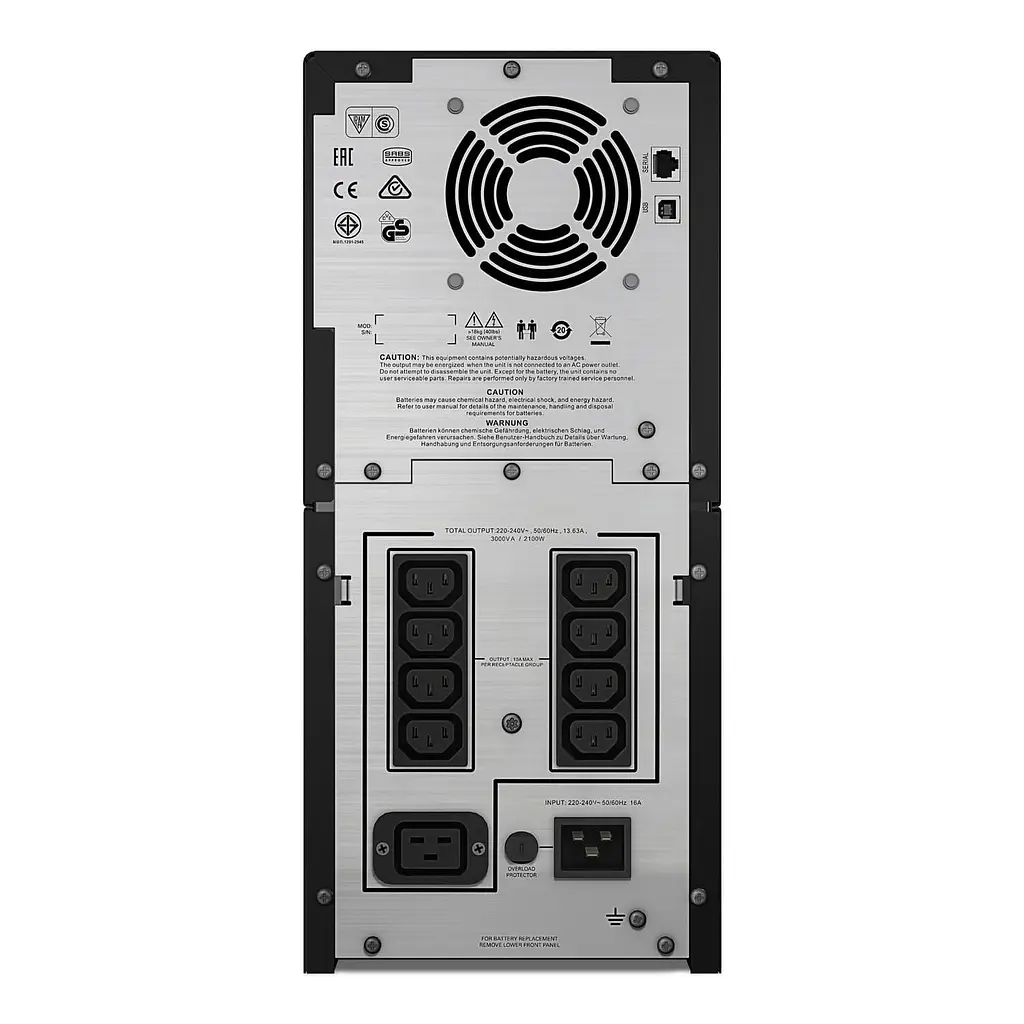 Джерело безперебійного живлення APC 3000 ВА / 2100 Вт / 12 А*ч (SMC3000I) - фото 3