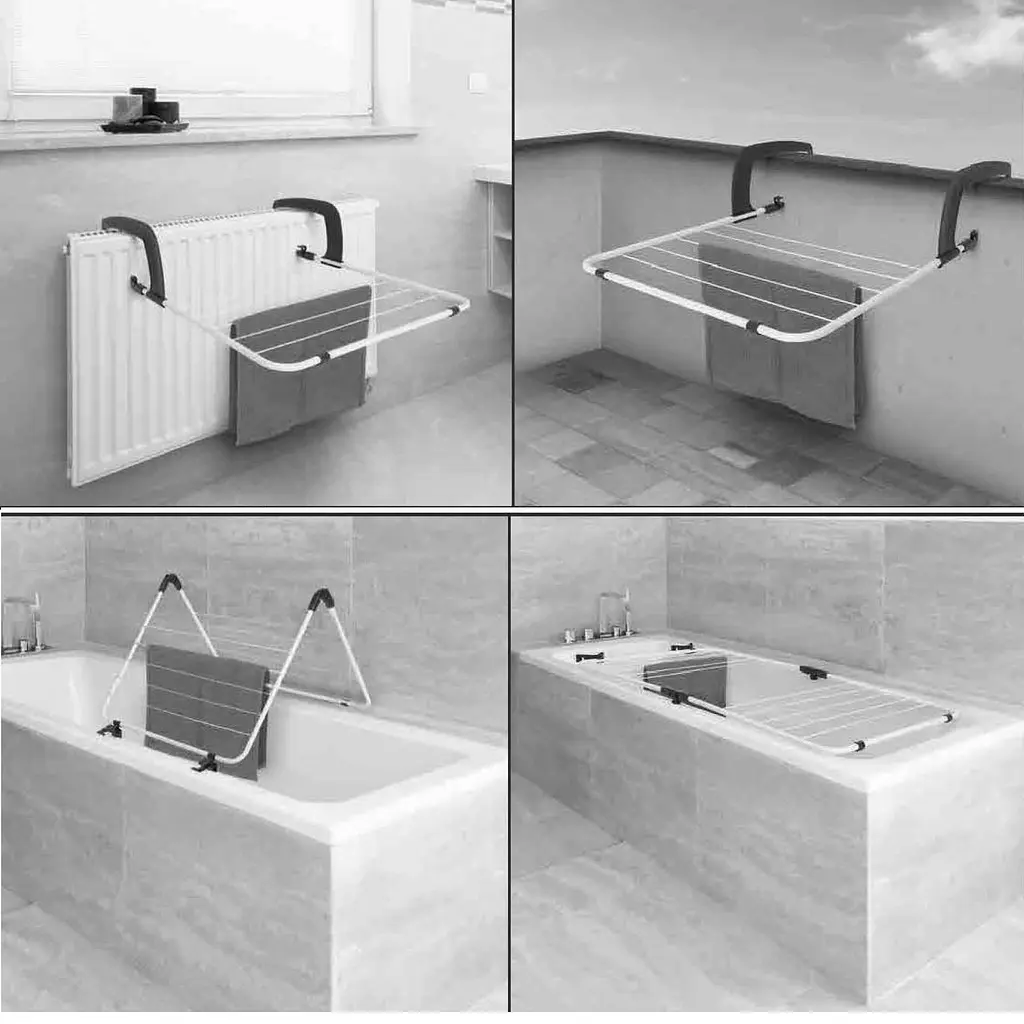 Сушилка для білизни підлогова Casa Si Flex Dry 4in1 20 м сталь Білий - фото 6