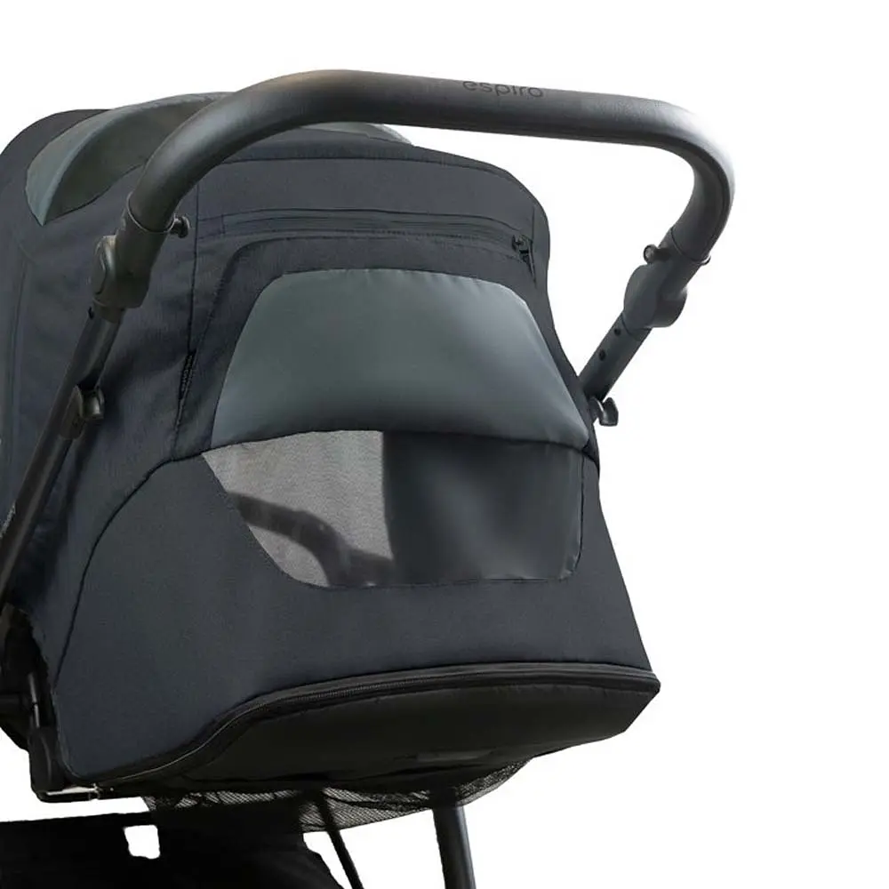 Коляска Espiro Husky XL 2023 17 Graphite Wind, універсальна 2 в 1, графітова (206764) - фото 13