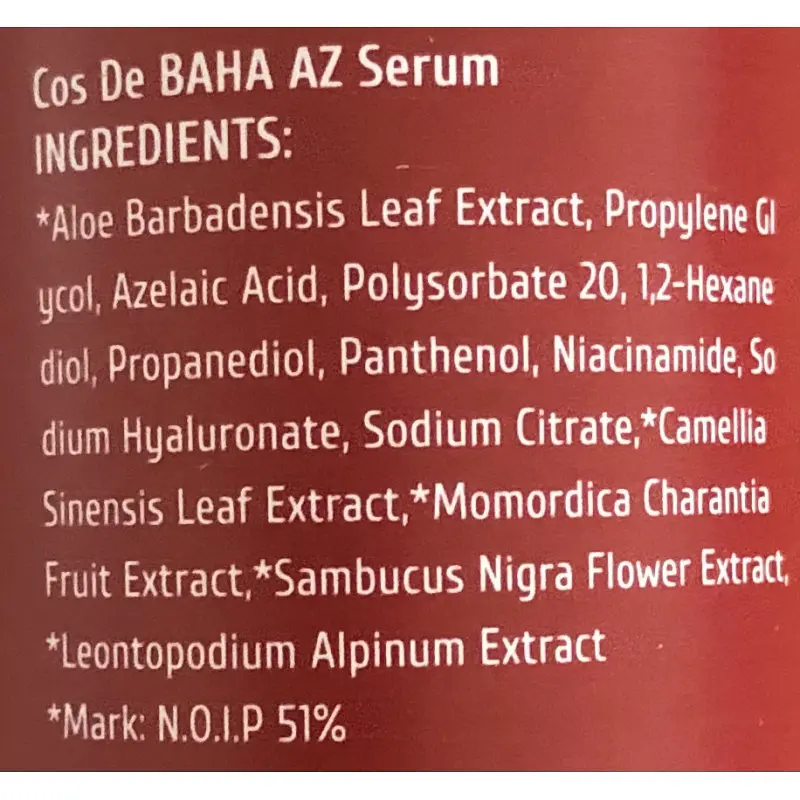 Сироватка для обличчя Cos de BAHA Azelaic Acid 10 Serum 30 мл - фото 4
