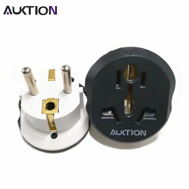Переходник адаптер Aukey с вилкой AU US UK CN на EU розетку 16 А 3500W - фото 2