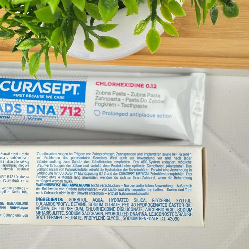 Зубна паста Curasept ADS DNA 712 (хлоргексидин 0,12%) 75 мл - фото 3