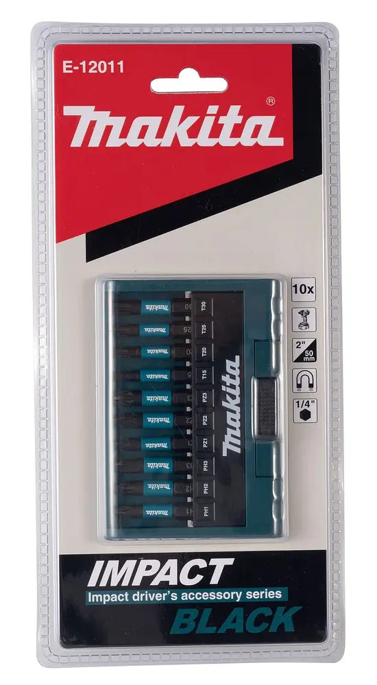 Набір біт торсіонних 10 шт Makita Impact Black E-12011 - фото 4