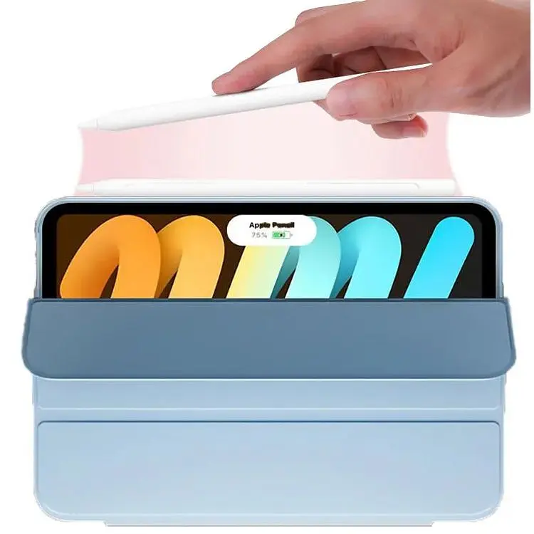 Чохол-книжка BeCover Tri Fold Soft TPU для Apple iPad Mini 7 2024 Light Blue (712447) - фото 5