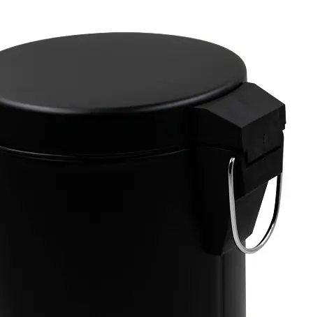 Відро для сміття кругле Zerix Solo-TC0105 Black 5 л Чорний (ZX5898)  - фото 4