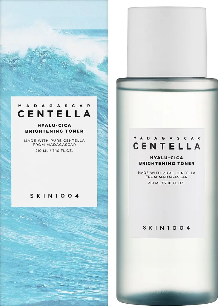 Тонер освітлювальний на основі гіалуронової кислоти SKIN1004 Madagascar Centella Hyalu-Cica Brightening Toner 210 мл - фото 2
