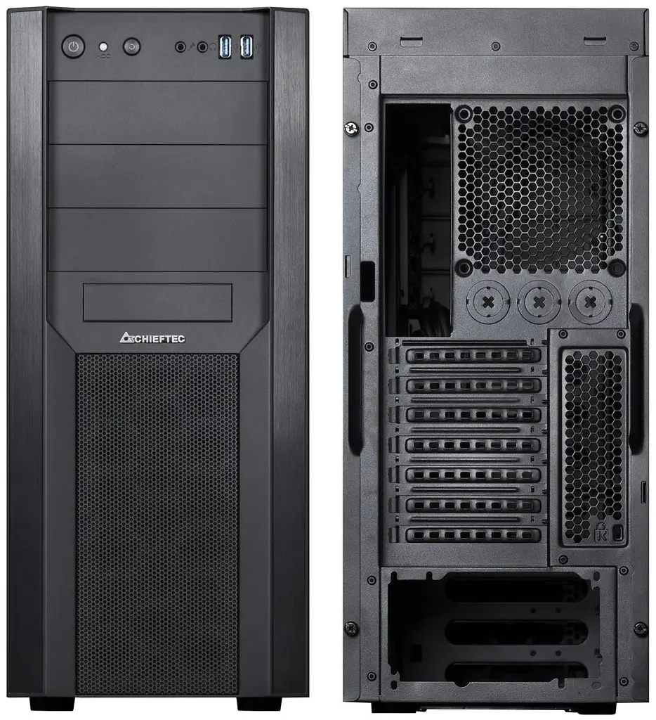 Корпус Chieftec MESH CW-01B-OP, без БЖ, 2xUSB3.0, ATX, Black (CW-01B-OP) - фото 5