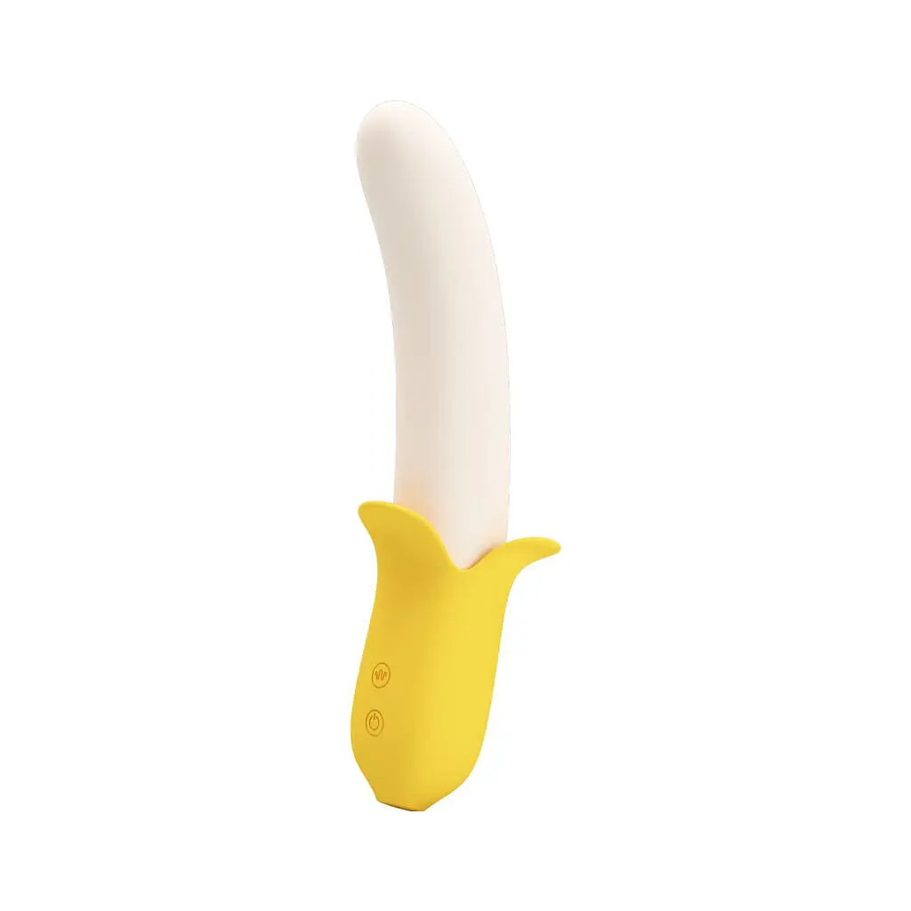 Вібратор Pretty Love Banana Geek Vibrator, 19,5 см білий - фото 2