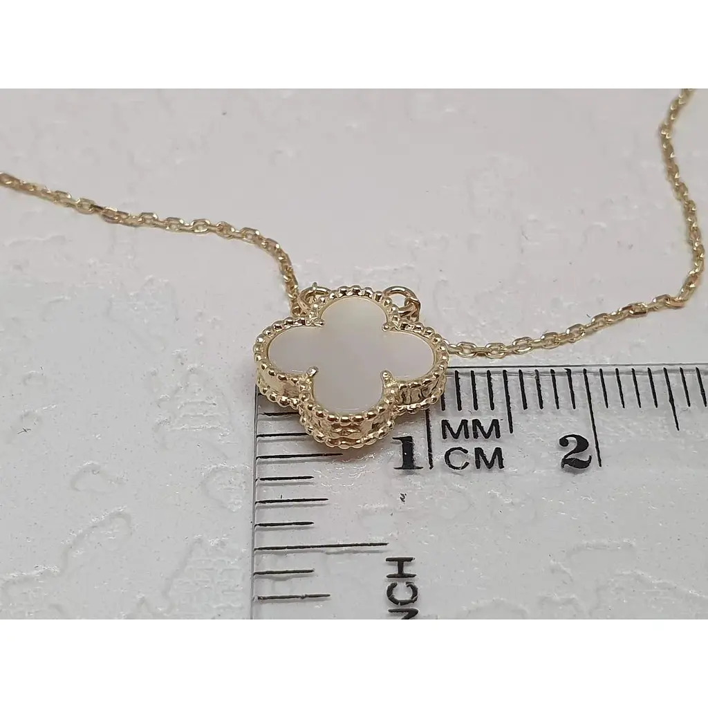 Золоте кольє Платон Конюшина з перламутром. 2Н181/68Б 40 - фото 4