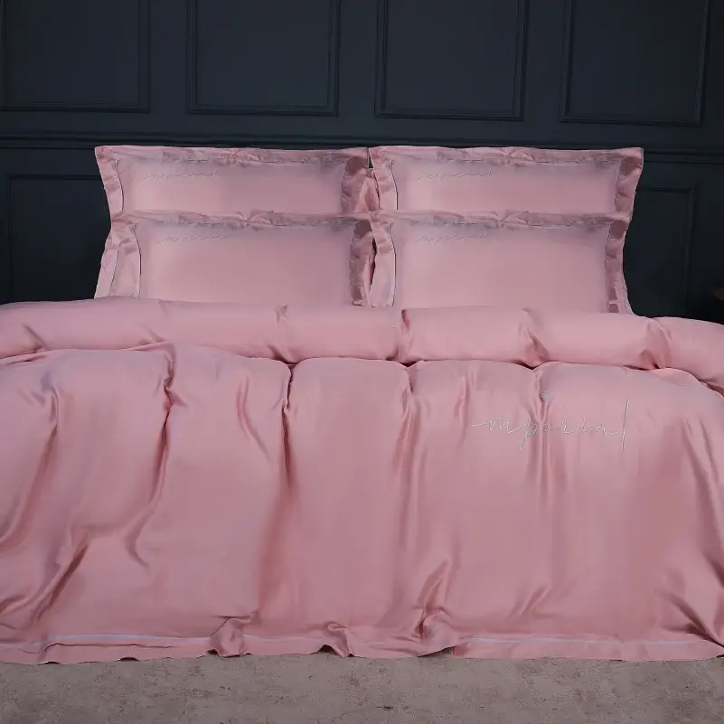 Наволочка MirSon Imperial Tencel №02 Pink 60х60 см (2200010753424) - фото 2