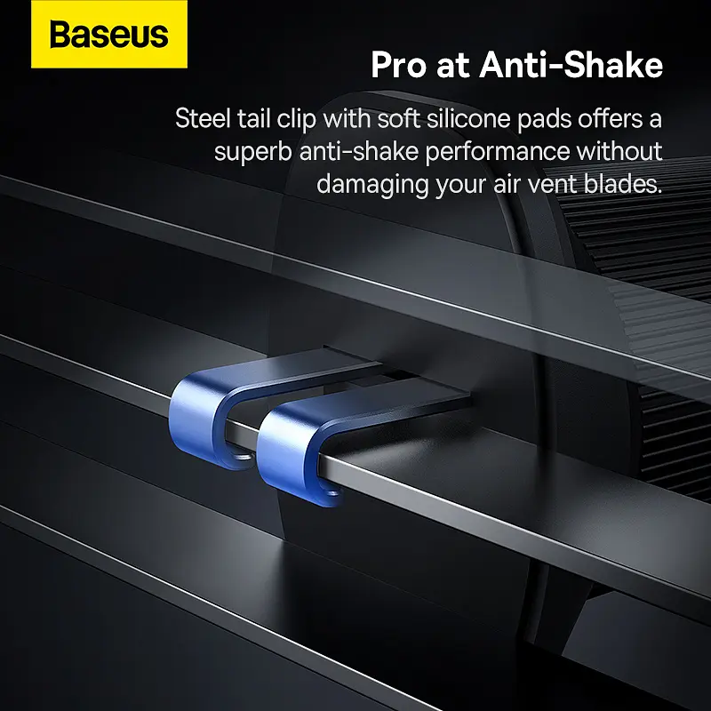 Автотримач для телефона з БЗП Baseus CW01 Magnetic Wireless Charging Car Mount Air Vent Version 15W Cluster Black (C40141001111-00) - фото 10