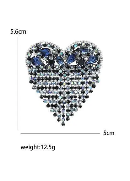 Брошь Сердце брошь-булавка символ Украины желто-голубая - фото 2