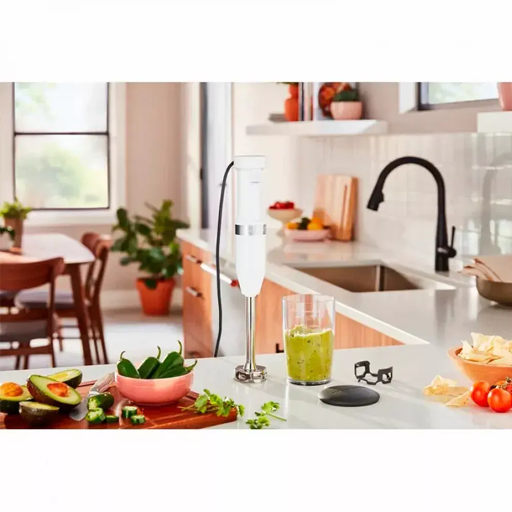 Блендер KitchenAid Classic 5KHBV53EWH занурювальний білий - фото 6