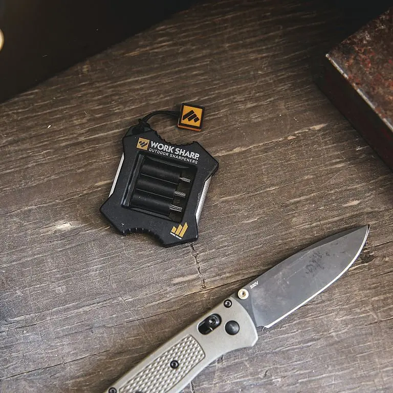 Точилка кишенькова Micro Work Sharp (WSEDCMCR), ручна мікроточарка Micro Sharpener - фото 3