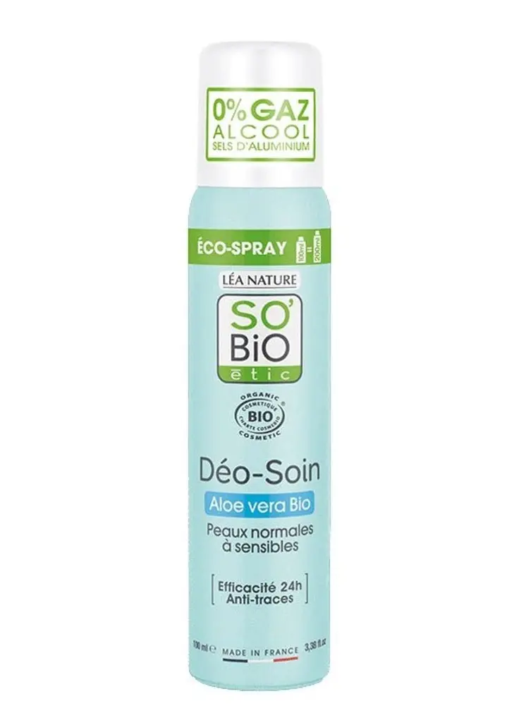 Дезодорант-спрей органічний So'Bio Etic Aloe Vera Bio 24h 100 мл