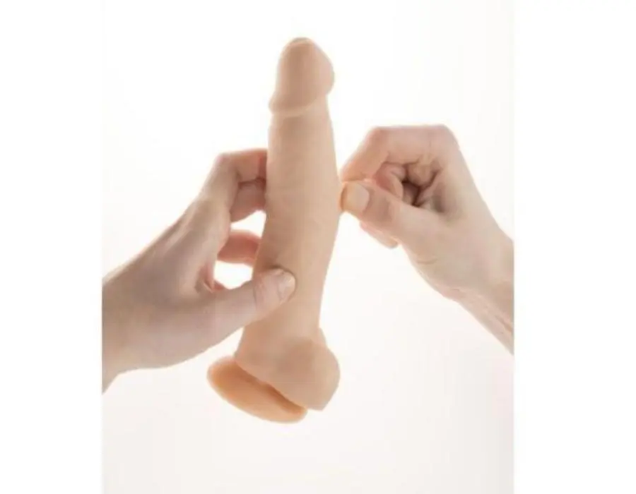 Вібратор Alive Cesar Vibration Rotation 17.5 см тілесний - фото 4