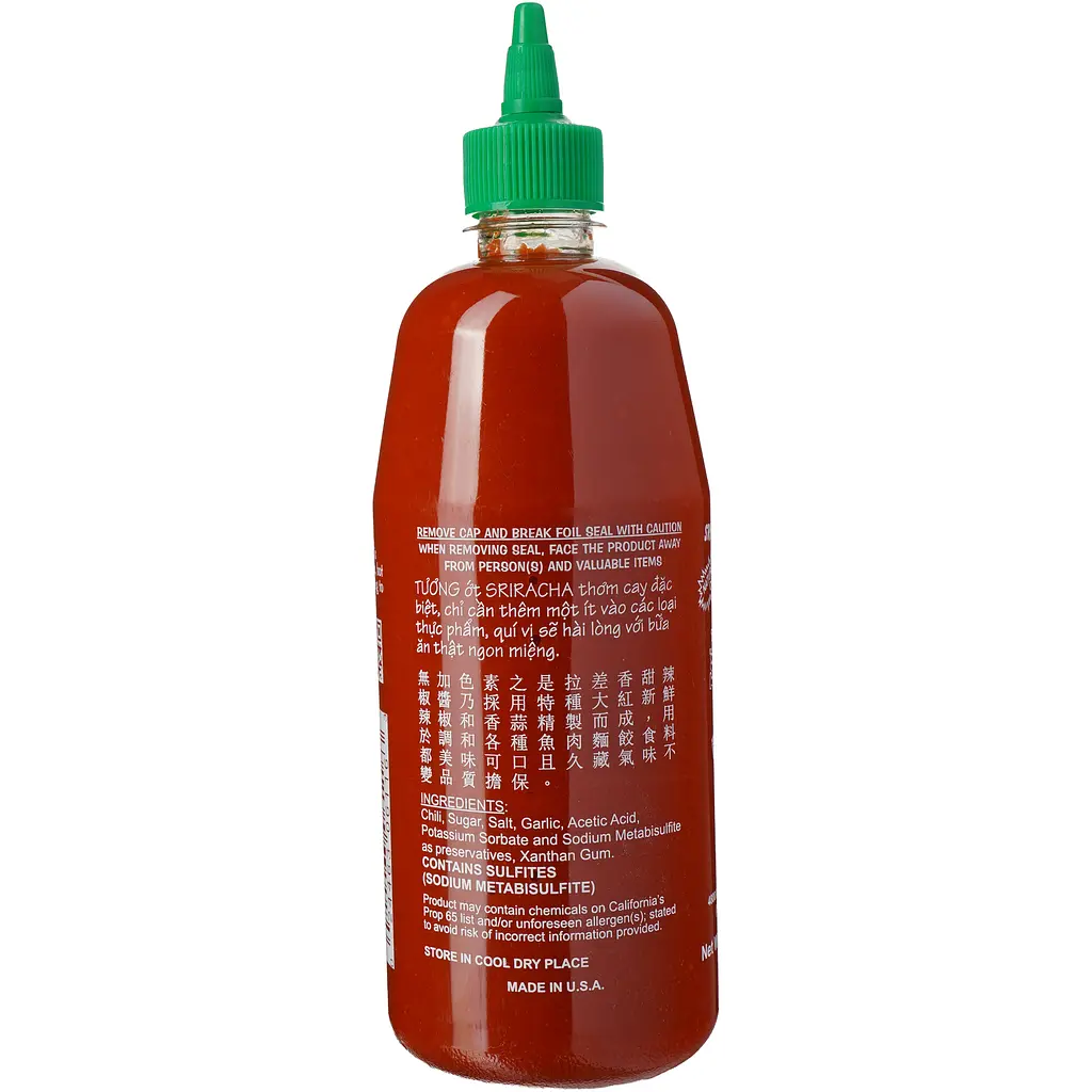 Соус Чилі Huy Fong Sriracha Chili Sauce 793 г - фото 3