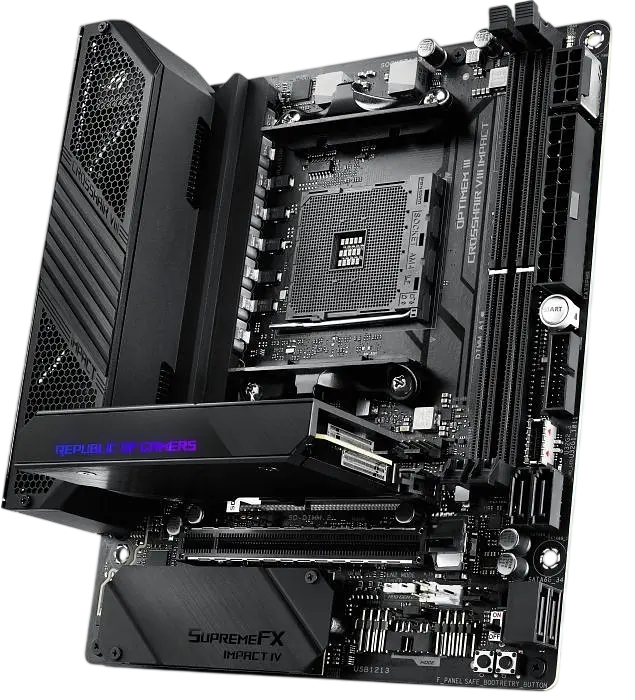 Материнська плата Asus ROG Crosshair VIII Impact Socket AM4 (ROG CROSSHAIR VIII IMPACT) Б/В - фото 3