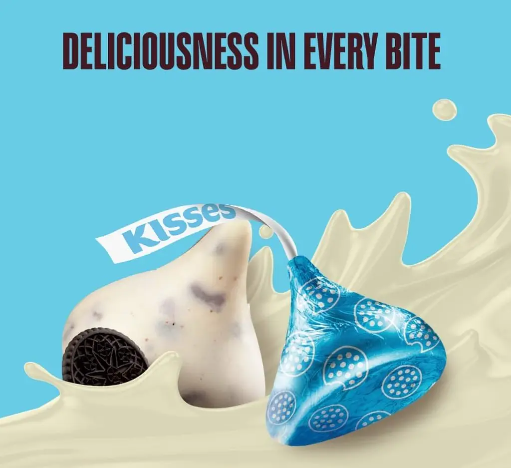 Шоколадні цукерки Hershey's Kisses Cookies 'n' Creme 82г - фото 5