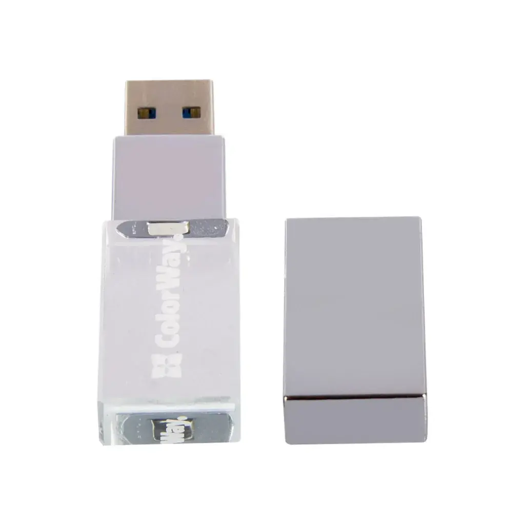 USB флеш накопичувач ColorWay 32GB 3.0 Transparent (CW-USBCL32) - фото 5